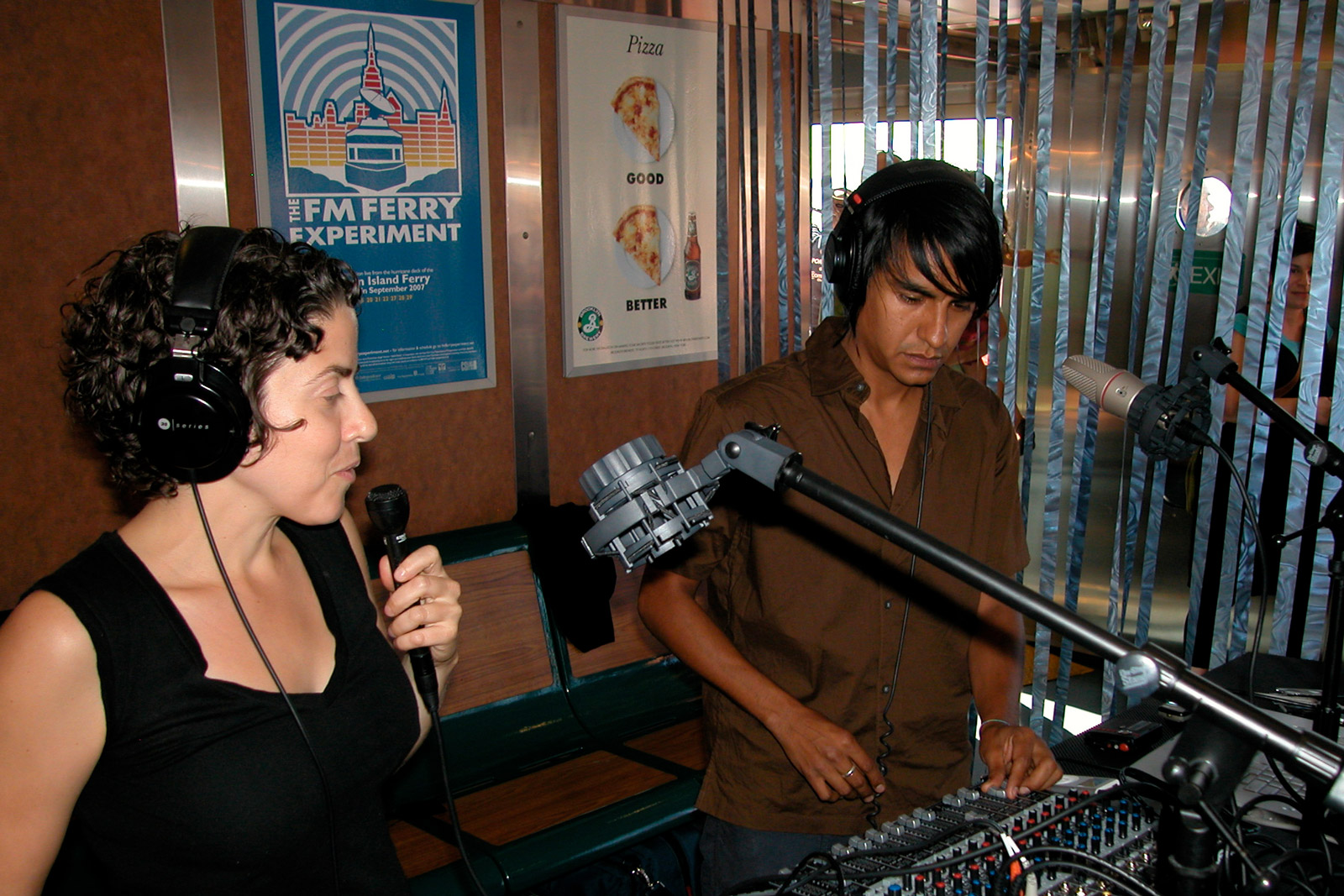 Valerie Tevere and Angel Nevarez introducing the day’s program, September, 2007.